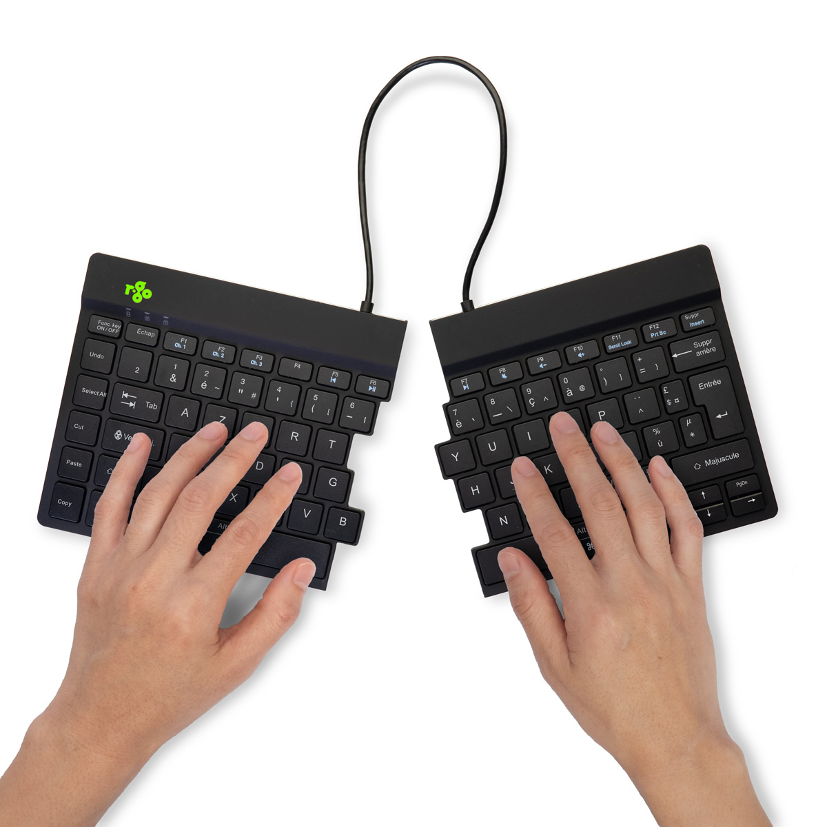 R-Go Split Break versie 2 (zwart, draadloos, AZERTY – FR)