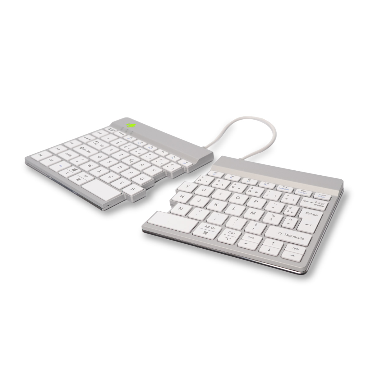 R-Go Split Break versie 2 (wit, draadloos, AZERTY – FR)