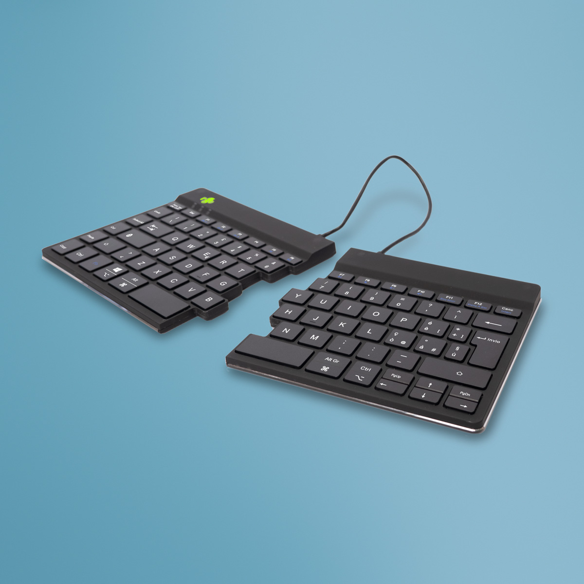 R-Go Split Break versie 2 (zwart, draadloos, QWERTY – IT)