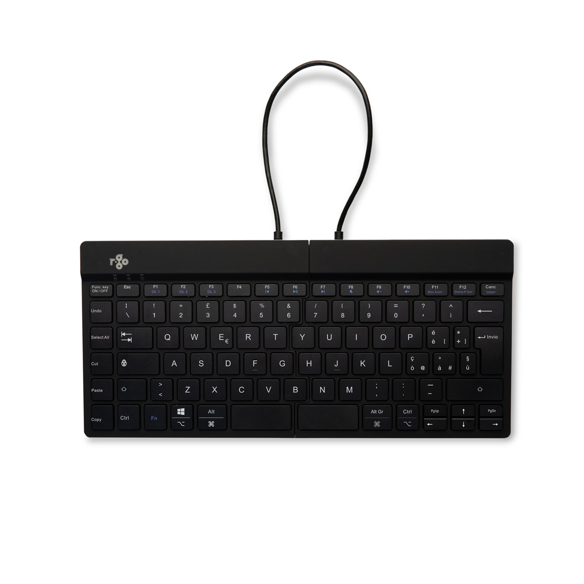 R-Go Split Break versie 2 (zwart, draadloos, QWERTY – IT)