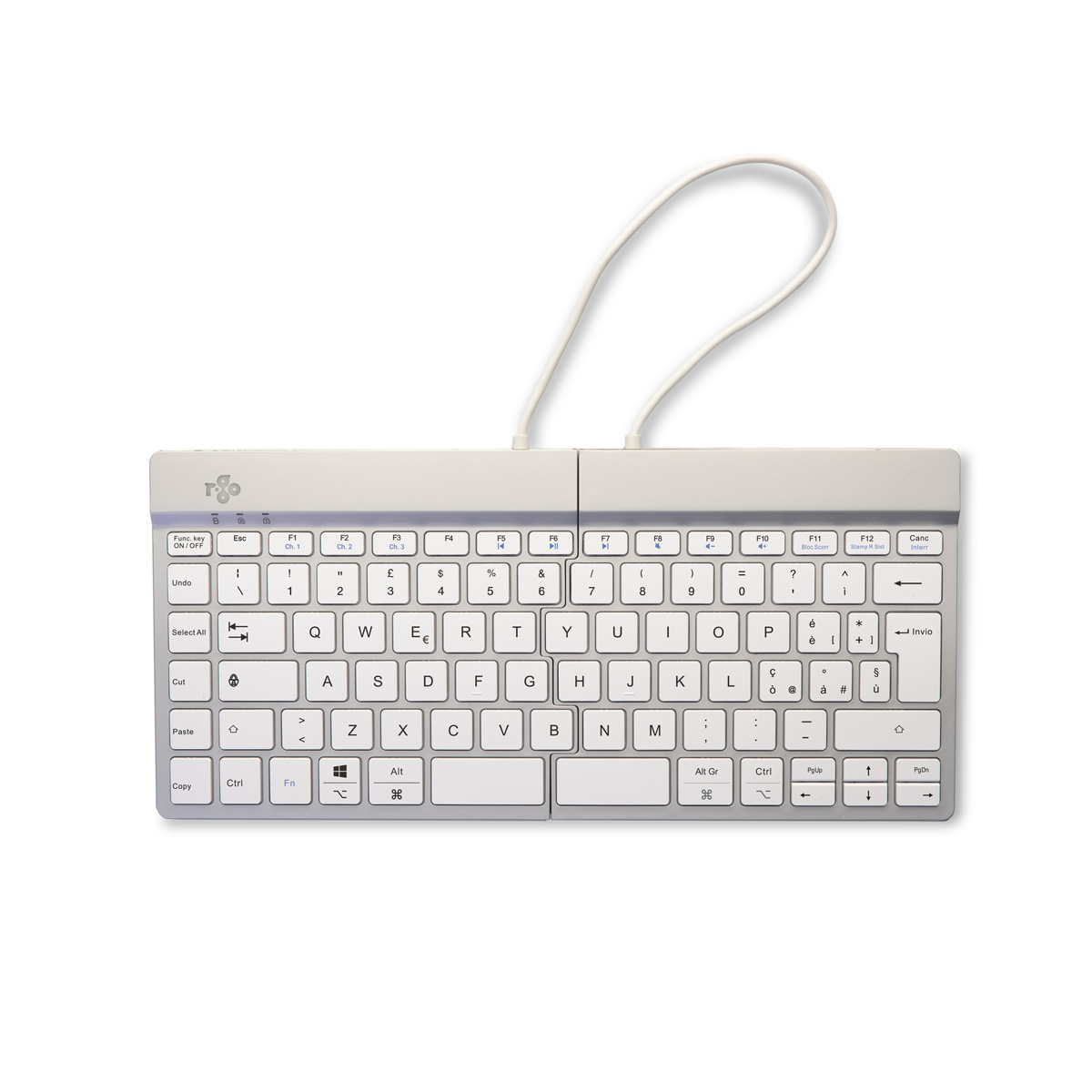 R-Go Split Break versie 2 (wit, draadloos, QWERTY – IT)