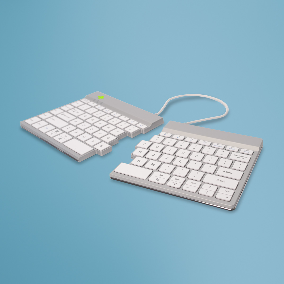 R-Go Split Break versie 2 (wit, draadloos, QWERTY – US)