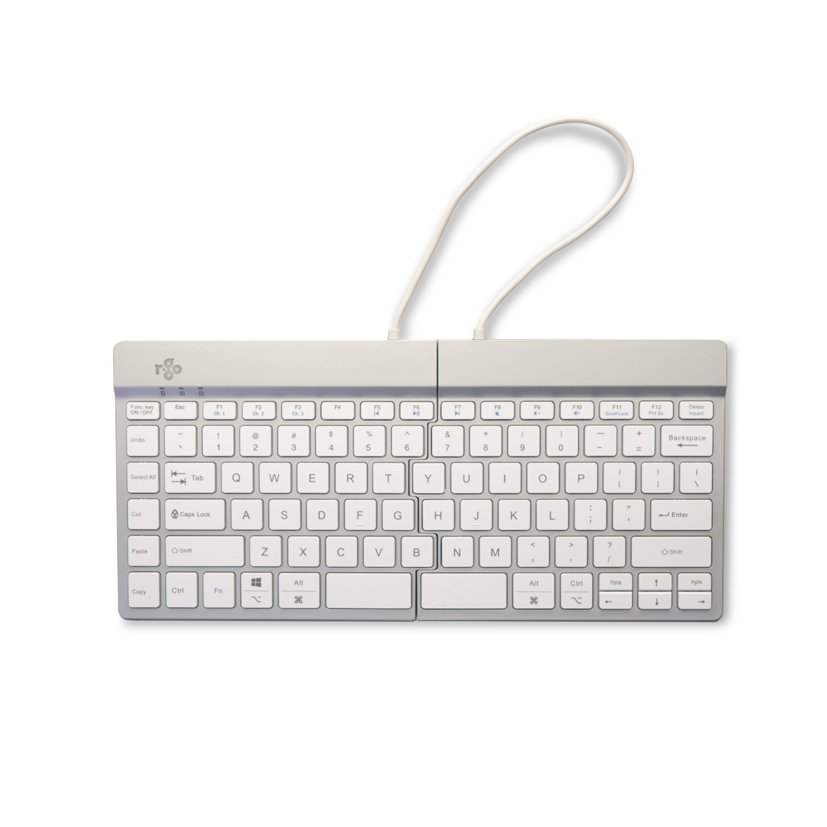 R-Go Split Break versie 2 (wit, draadloos, QWERTY – US)