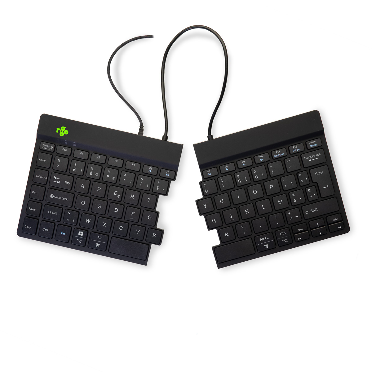 R-Go Split Break (zwart, bedraad, AZERTY – BE)