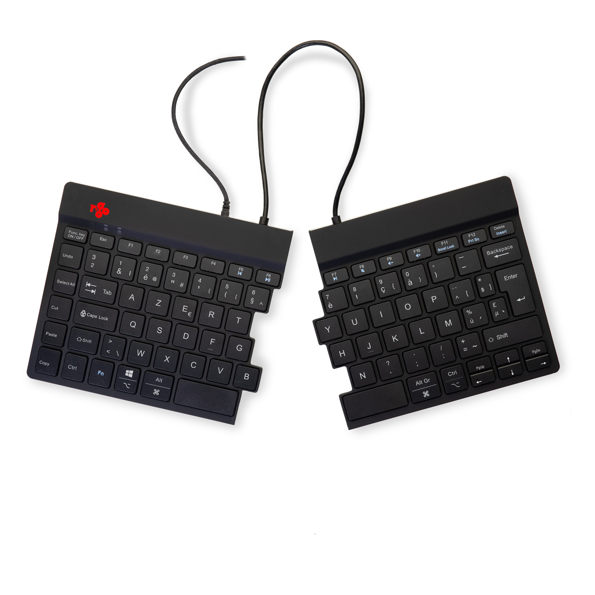 R-Go Split Break (zwart, bedraad, AZERTY – BE)