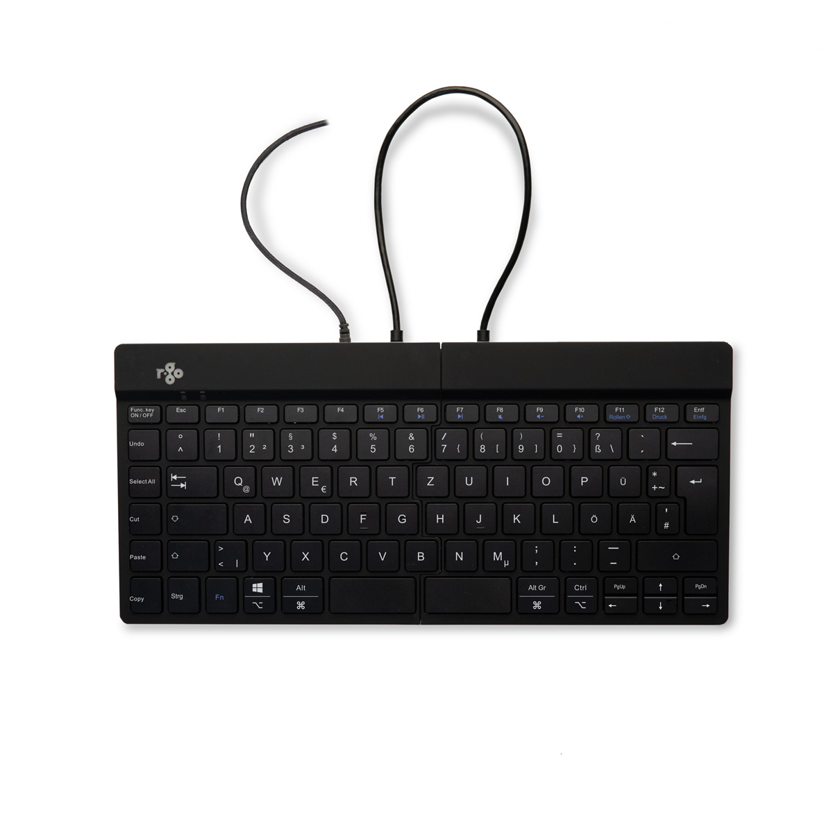 R-Go Split Break (zwart, bedraad, QWERTZ – DE)