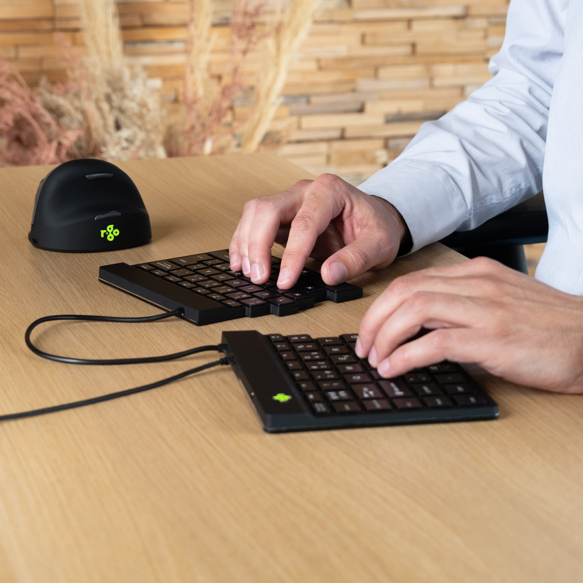 R-Go Split Break (zwart, bedraad, AZERTY – FR)