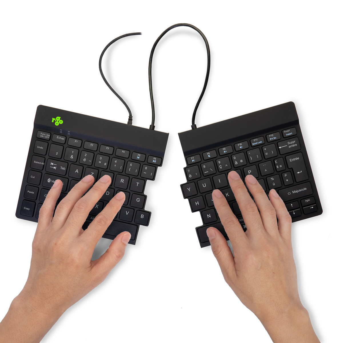 R-Go Split Break (zwart, bedraad, AZERTY – FR)
