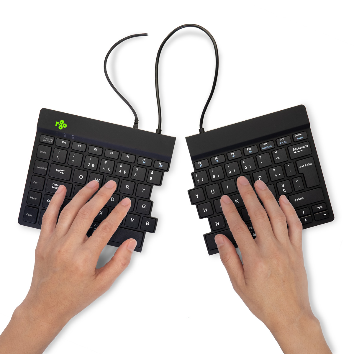 R-Go Split Break (zwart, bedraad, QWERTY – PT)