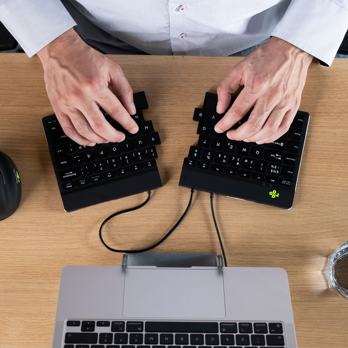 R-Go Split Break (zwart, bedraad, QWERTY – US)