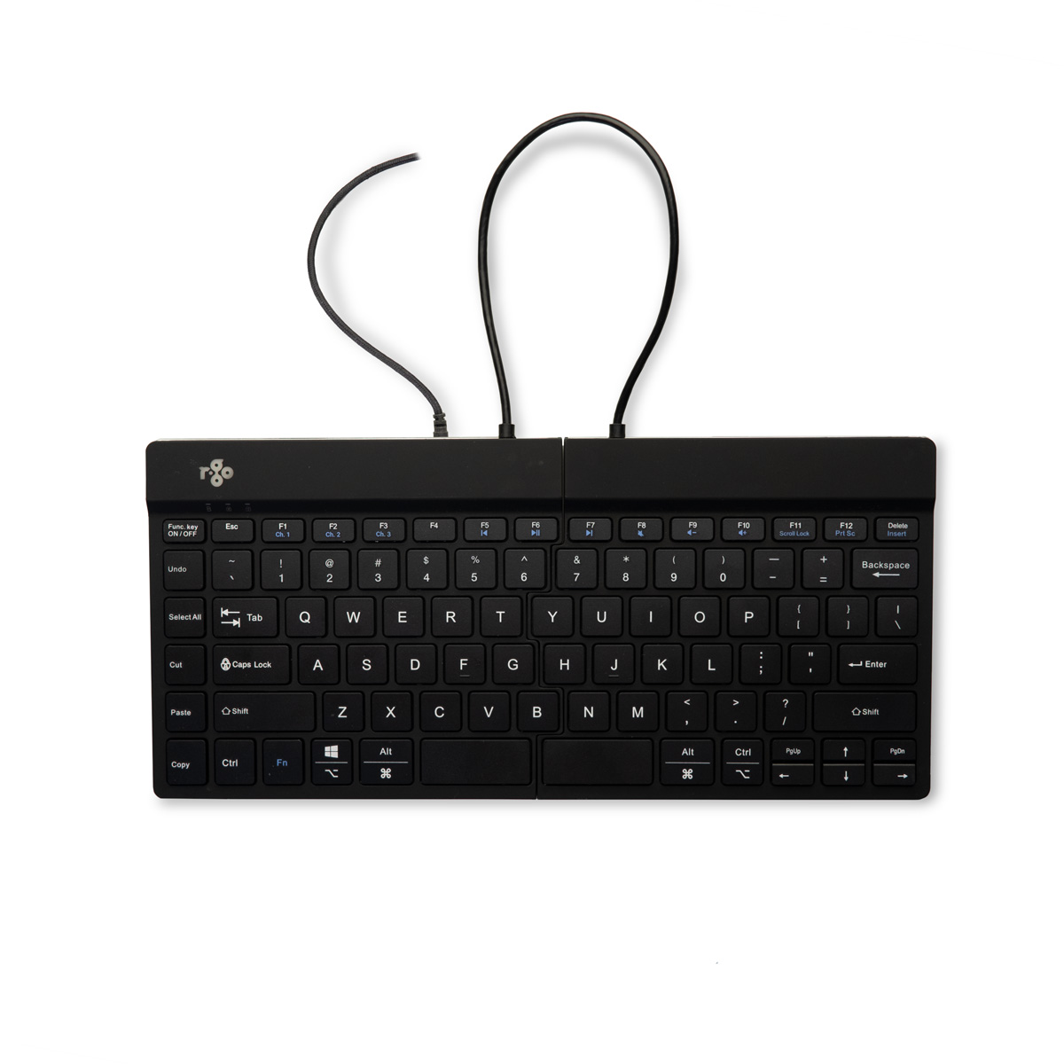 R-Go Split Break (zwart, bedraad, QWERTY – US)