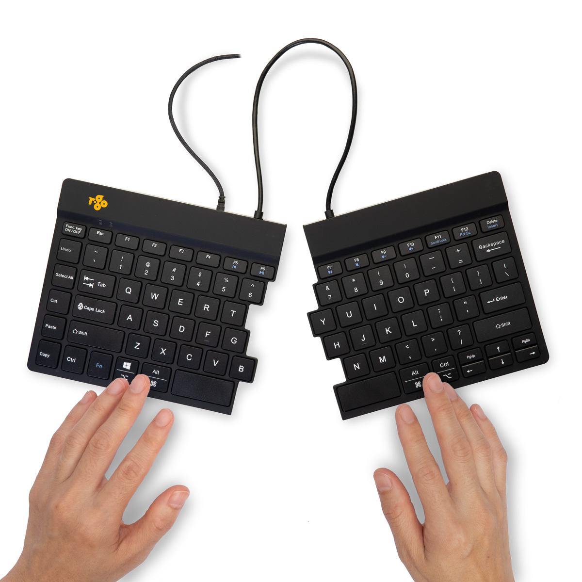 R-Go Split Break (zwart, bedraad, QWERTY – US)