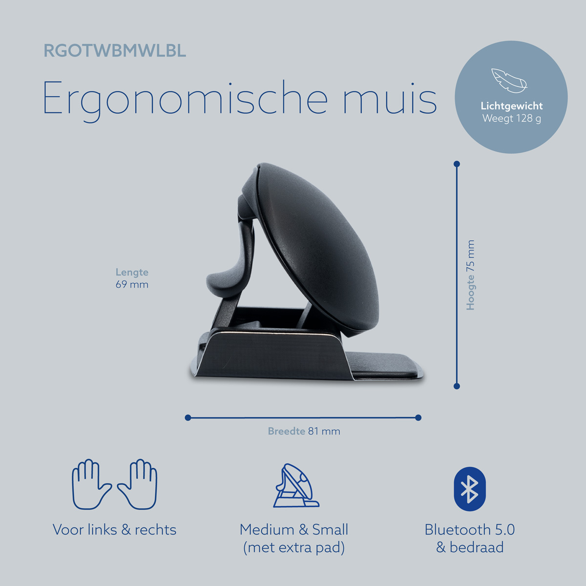R-Go Twister Ambidexter Muis